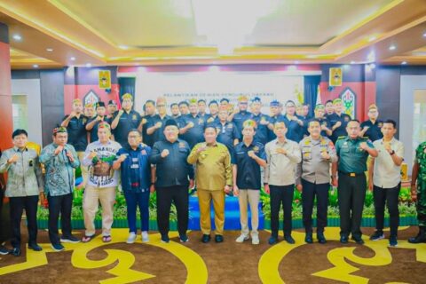 Foto bersama usai pelantikan DPD Pemuda Tani Indonesia Provinsi Kalimantan Tengah periode 2025–2030.