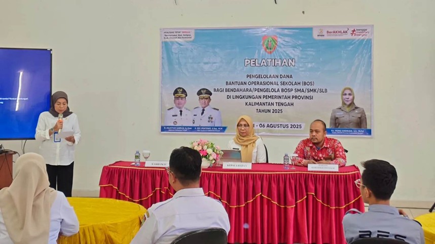 Badan Pengembangan Sumber Daya Manusia (BPSDM) Provinsi Kalimantan Tengah menutup secara resmi Pelatihan Pengelolaan Dana Bantuan Operasional Sekolah (BOS) bagi bendahara dan pengelola BOSP SMA/SMK/SLB